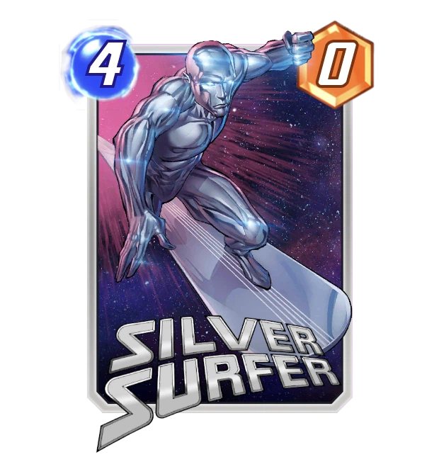 Marvel Snap - Sera Surfer, featuring Werewolf By Night